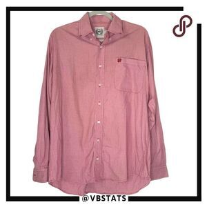 Cinch Men's Long Sleeve Rodeo Western Cowboy Button Down‎ Shirt Pink Size Small
